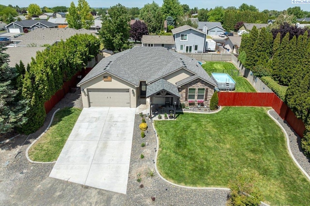 406 W 49th Ave, Kennewick, WA 99337 - aerial perspective of suburban area
