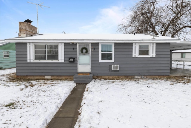 view of bungalow-style home