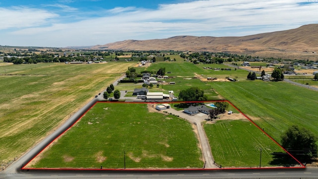 10401 N Mcdonald Rd, Prosser, WA 99350 - view of rural area featuring property boundaries highlighted and a mountainous background