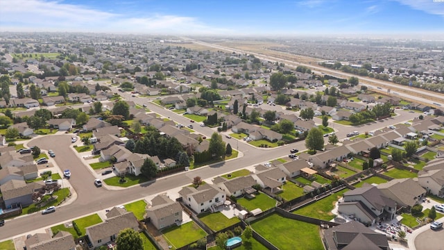 drone / aerial view featuring a residential view