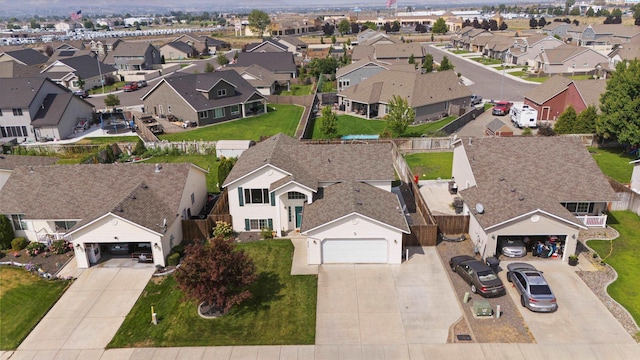 bird's eye view featuring a residential view