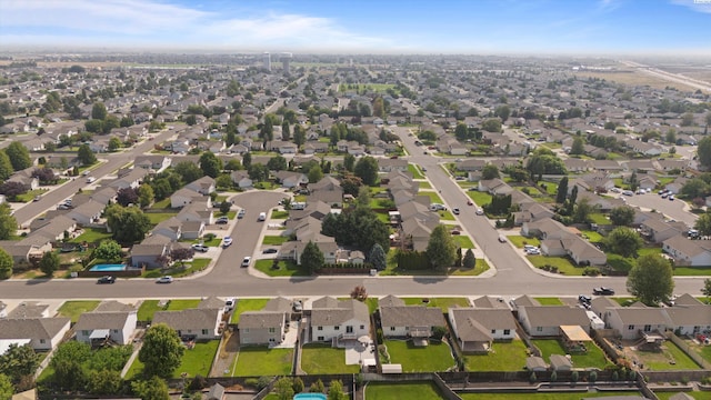 bird's eye view with a residential view