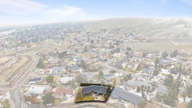 bird's eye view featuring a residential view