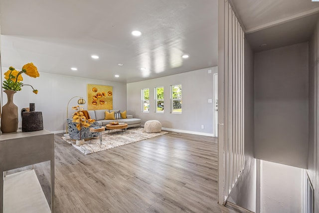 1301 Wright Ave, Richland, WA 99354 - living room featuring recessed lighting and wood finished floors
