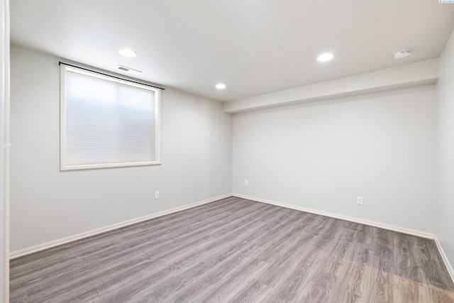 78 Whitten, Richland, WA 99354 - below grade area with wood finished floors, recessed lighting, and baseboards