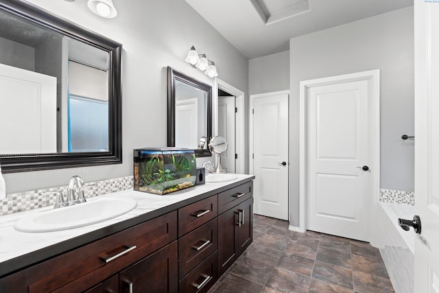 bathroom featuring vanity