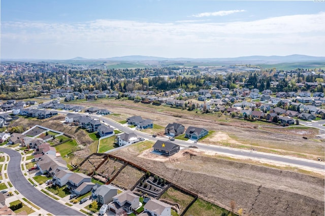 1060 SW Panorama Dr, Pullman, WA 99163 - birds eye view of property with a residential view and a mountain view