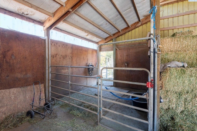 view of horse barn