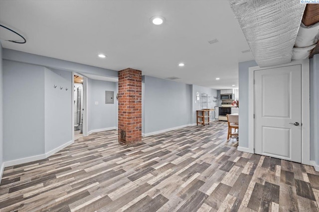 213 Bernard Ave, Richland, WA 99352 - finished basement featuring wood finished floors, recessed lighting, and baseboards