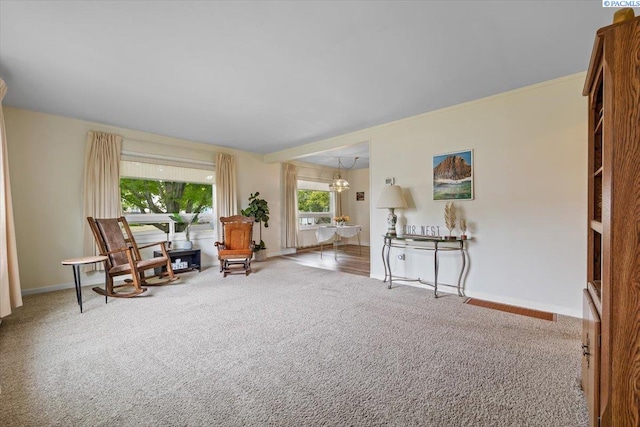 213 Bernard Ave, Richland, WA 99352 - living area with carpet flooring and baseboards
