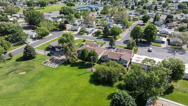 aerial view of residential area