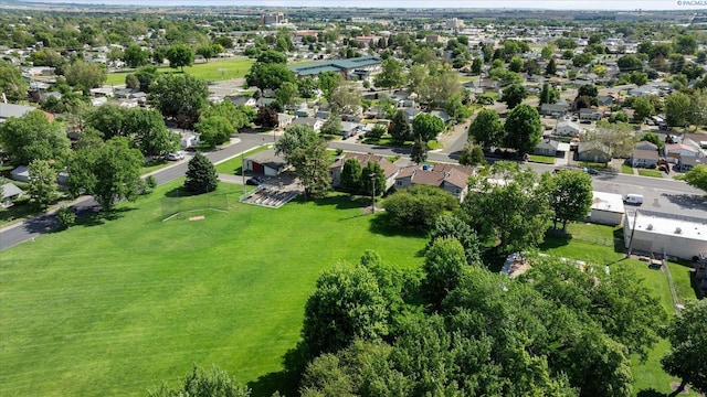 aerial perspective of suburban area