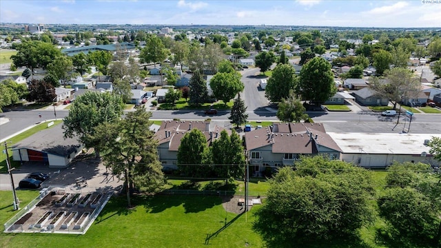 aerial view of residential area