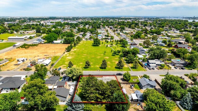 912 Rd 44, Pasco, WA 99301 - aerial perspective of suburban area with property boundaries highlighted