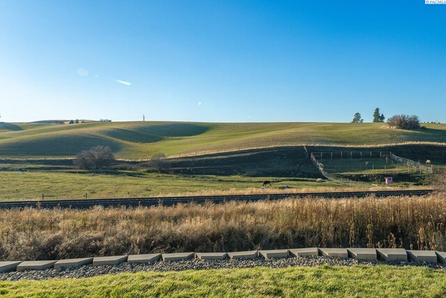 mountain view with a rural view