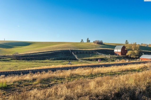 exterior space featuring a rural view