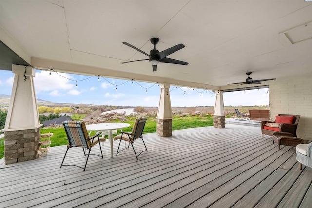 160103 W Byron Rd, Prosser, WA 99350 - deck with a ceiling fan