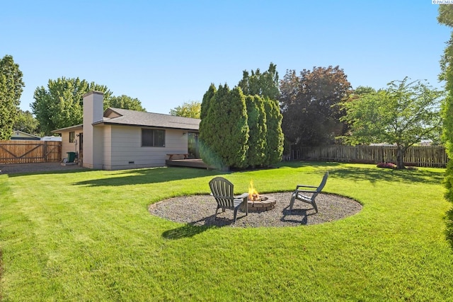1830 W 23rd Ave, Kennewick, WA 99337 - view of yard with an outdoor fire pit