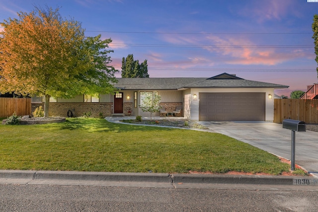 1830 W 23rd Ave, Kennewick, WA 99337 - single story home with an attached garage, driveway, brick siding, and a shingled roof