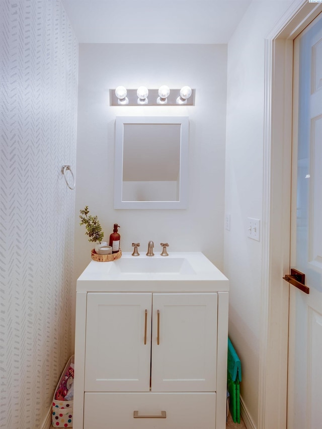 bathroom featuring vanity