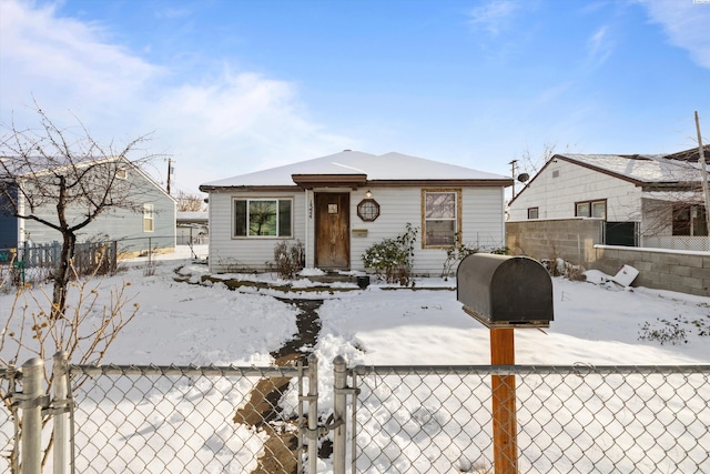 view of bungalow-style home