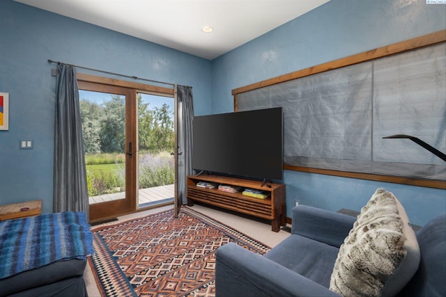 view of living area