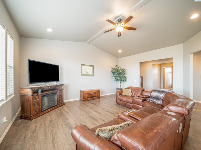 living room featuring plenty of natural light and wood finished floors