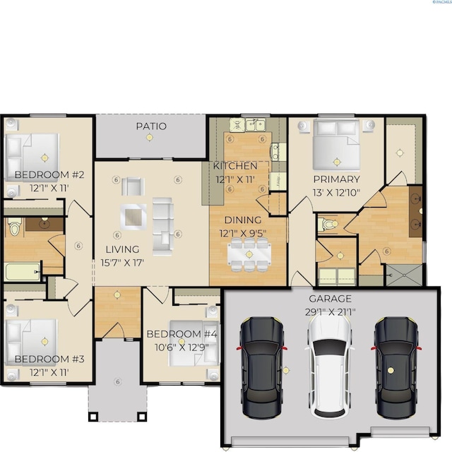 6905 Rd 108, Pasco, WA 99301 - floor plan / room layout