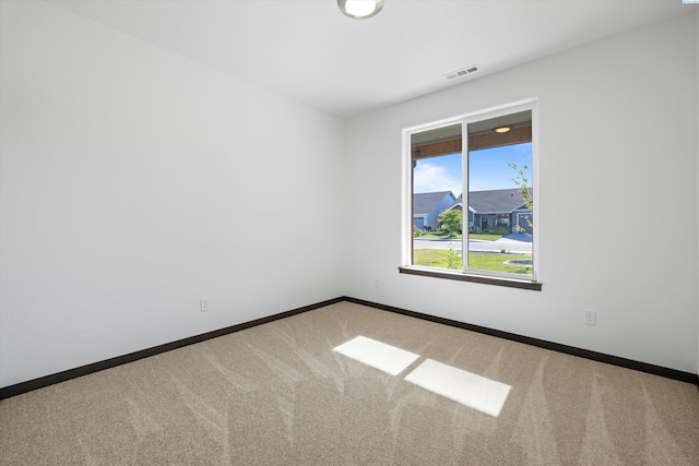 view of carpeted empty room