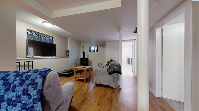 420 E Houghton St, Palouse, WA 99161 - living area with wood finished floors