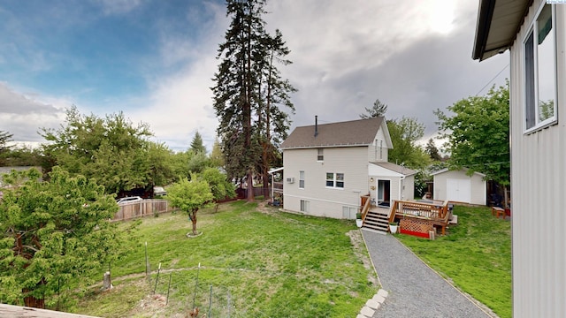 420 E Houghton St, Palouse, WA 99161 - view of property exterior with a storage shed, an outdoor structure, and a deck