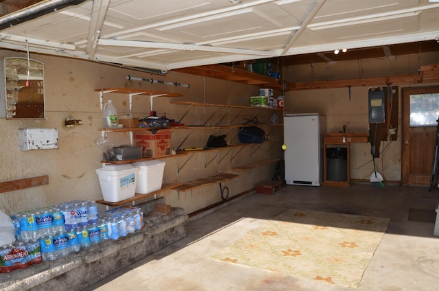1026 Hemlock St, Prosser, WA 99350 - garage featuring freestanding refrigerator