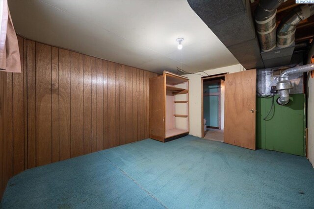 1923 Hood Ave, Richland, WA 99354 - finished basement with wooden walls and carpet flooring