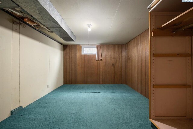1923 Hood Ave, Richland, WA 99354 - basement featuring carpet flooring and wooden walls