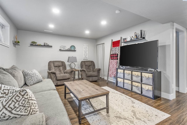 7816 W Argent Rd, Pasco, WA 99301 - living room with dark wood-type flooring