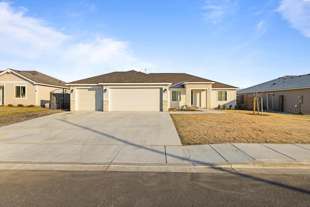 ranch-style house with a garage