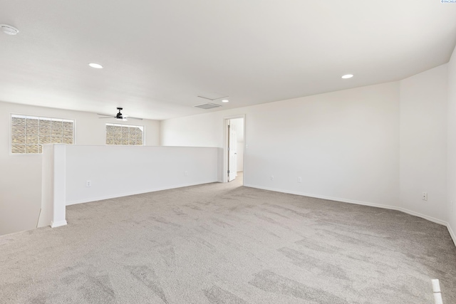 4611 Arabian Ln, Pasco, WA 99301 - empty room with carpet, ceiling fan, and recessed lighting