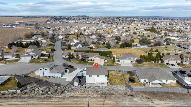 birds eye view of property featuring a residential view