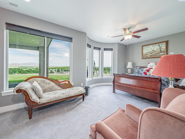 5880 S 58th Ave, West Richland, WA 99353 - bedroom with carpet floors and a ceiling fan