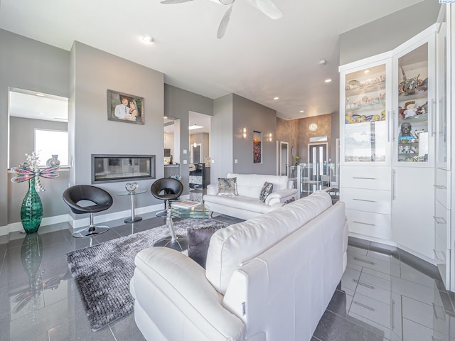 5880 S 58th Ave, West Richland, WA 99353 - living area with a ceiling fan and recessed lighting