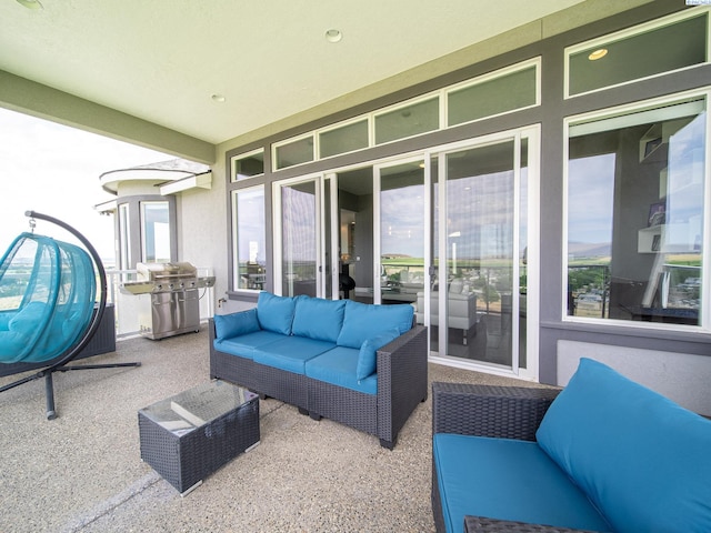 5880 S 58th Ave, West Richland, WA 99353 - view of patio with a grill and outdoor lounge area