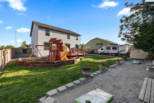5200 W 28th Ave, Kennewick, WA 99338 - rear view of house featuring a playground