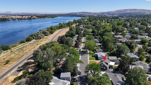 1935 Harris Ave, Richland, WA 99354 - aerial perspective of suburban area with a water and mountain view
