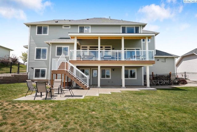 970 SW Itani Dr, Pullman, WA 99163 - back of house with a patio area, stairway, and a wooden deck