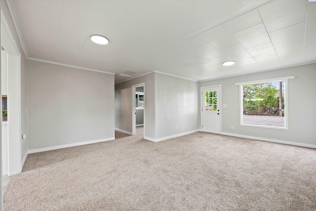 447 S Wilbur Ave, Walla Walla, WA 99362 - spare room featuring crown molding, carpet flooring, and baseboards