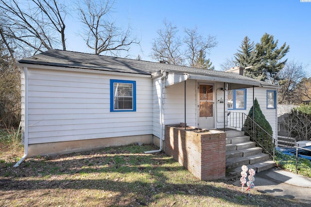 view of front of home