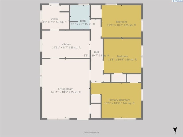 1001 Wilson St, Richland, WA 99354 - view of floor plan / room layout