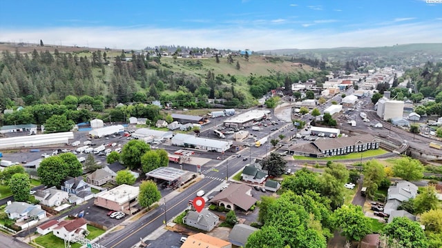 807 N Main St, Colfax, WA 99111 - aerial overview of property's location with a forest