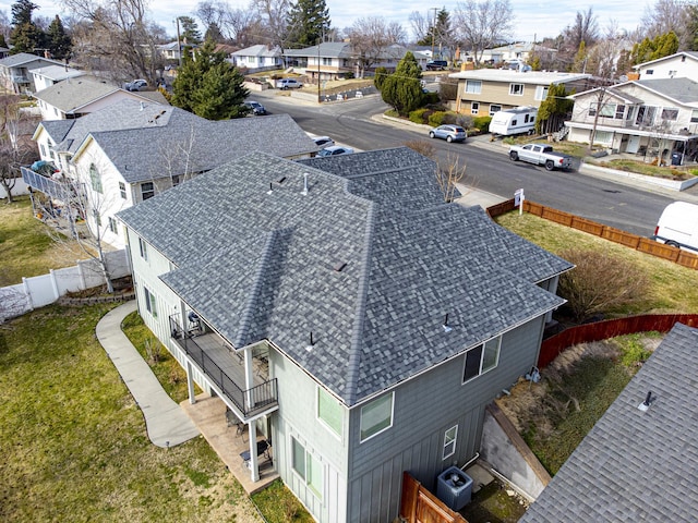 bird's eye view featuring a residential view