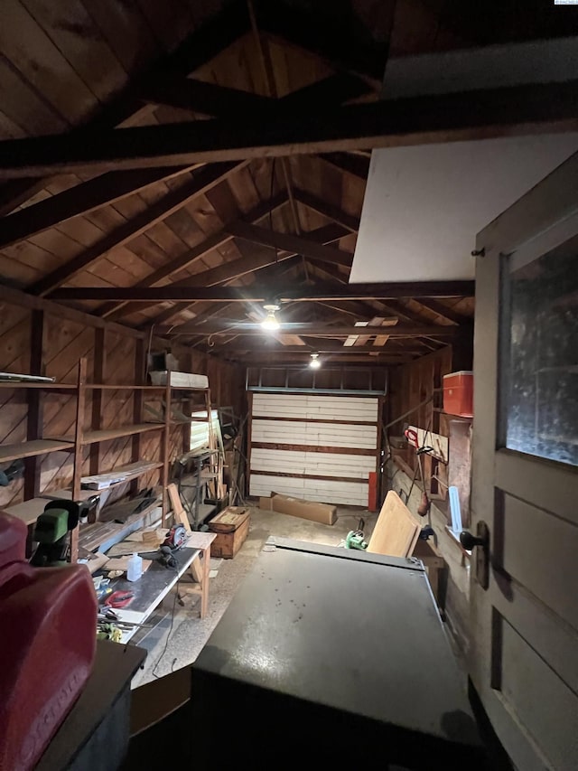 408 S Mill St, Colfax, WA 99111 - garage with wooden walls